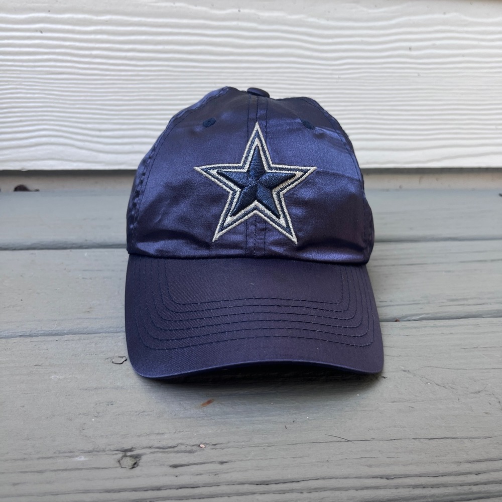 Dallas Cowboys Hat Women OSFM Navy Blue Excellent Satin Snapback NFL Star Cap